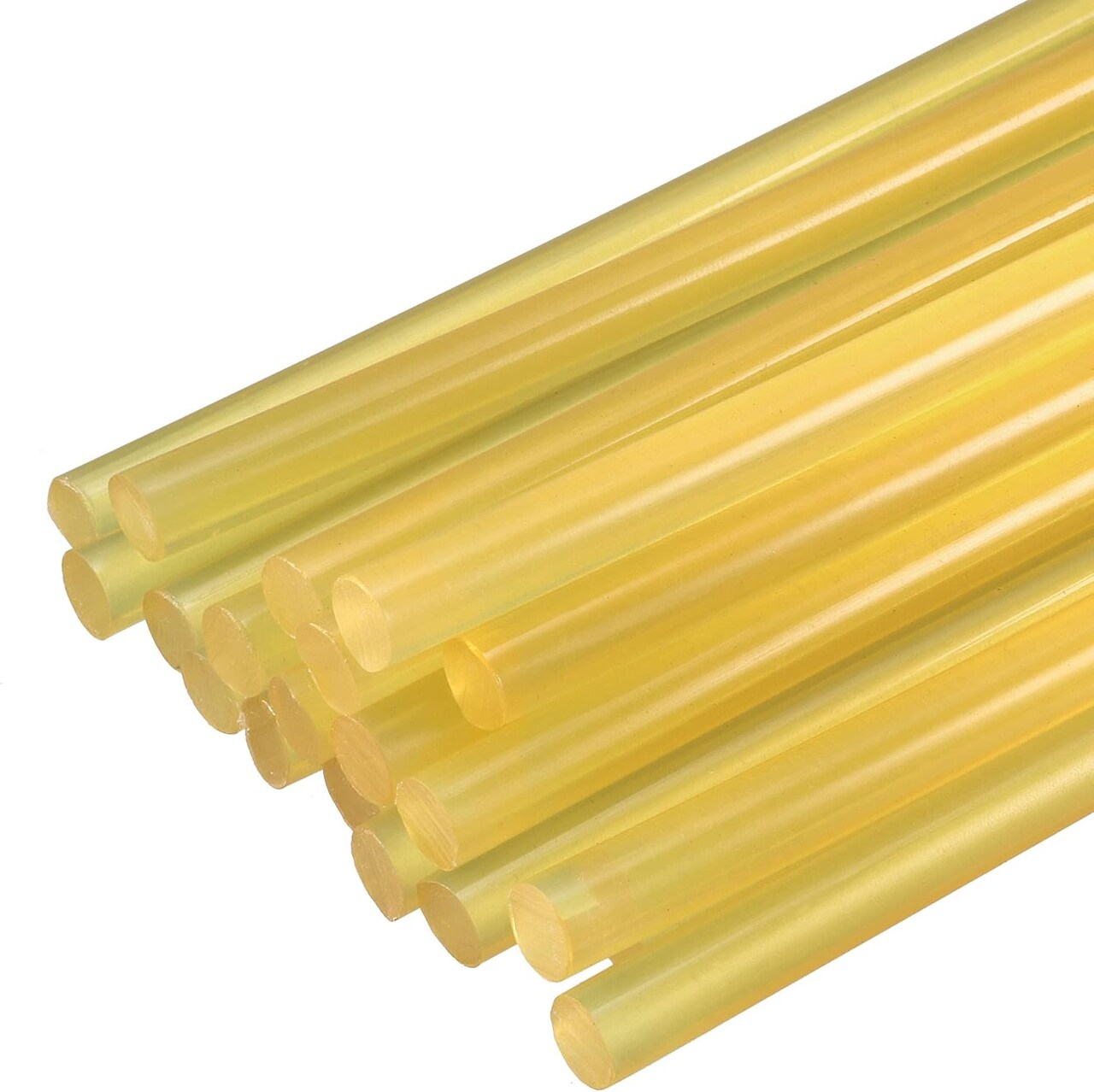 Mini Hot Glue Gun Sticks 8-inch x 0.27-inch for Glue Guns, Yellow Clear 20pcs